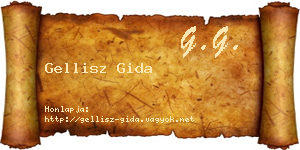 Gellisz Gida névjegykártya